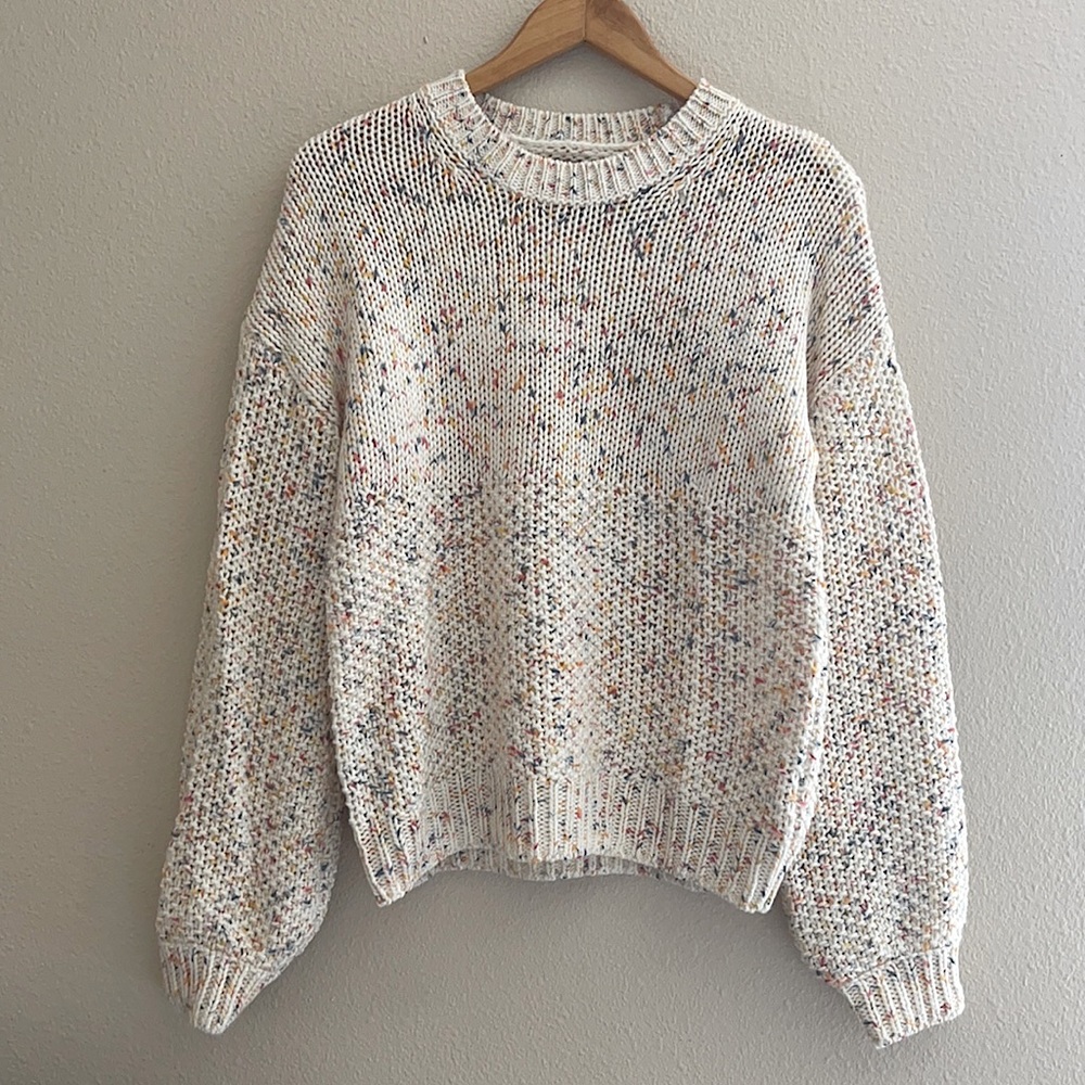 GAP confetti speckled sweater